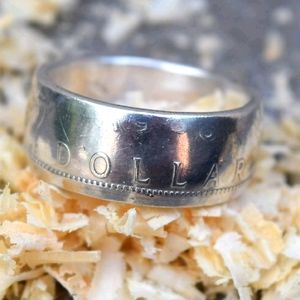 NEW Handmade Canadian Silver Dollar Ring